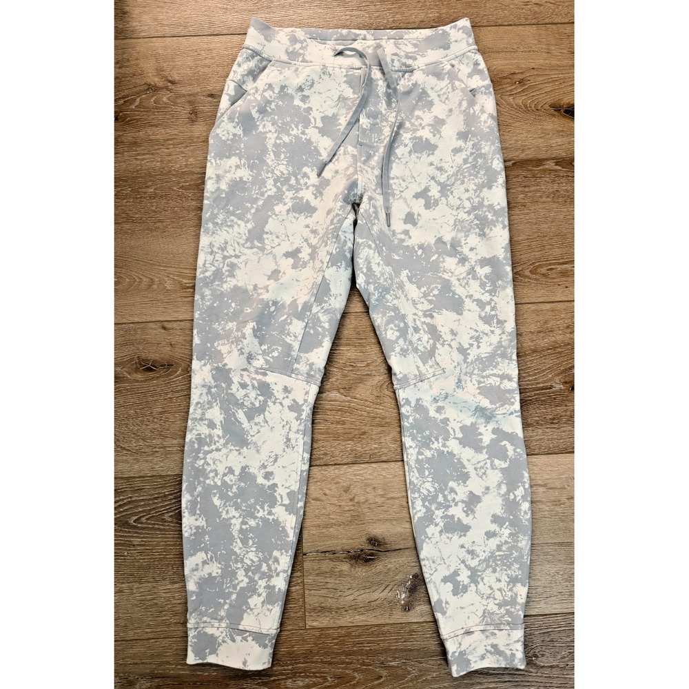 Lululemon Men's City Sweat Joggers S‎ White Gray Camo 29" Inseam